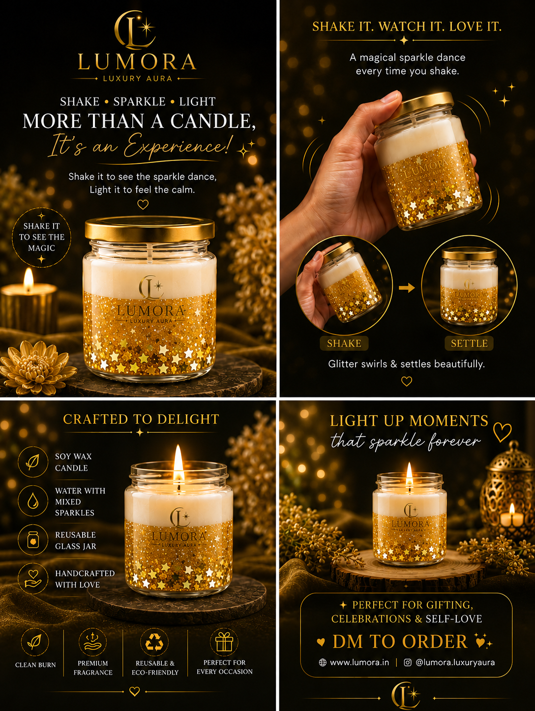 Lumora Celestial Glow Soy Wax Candle