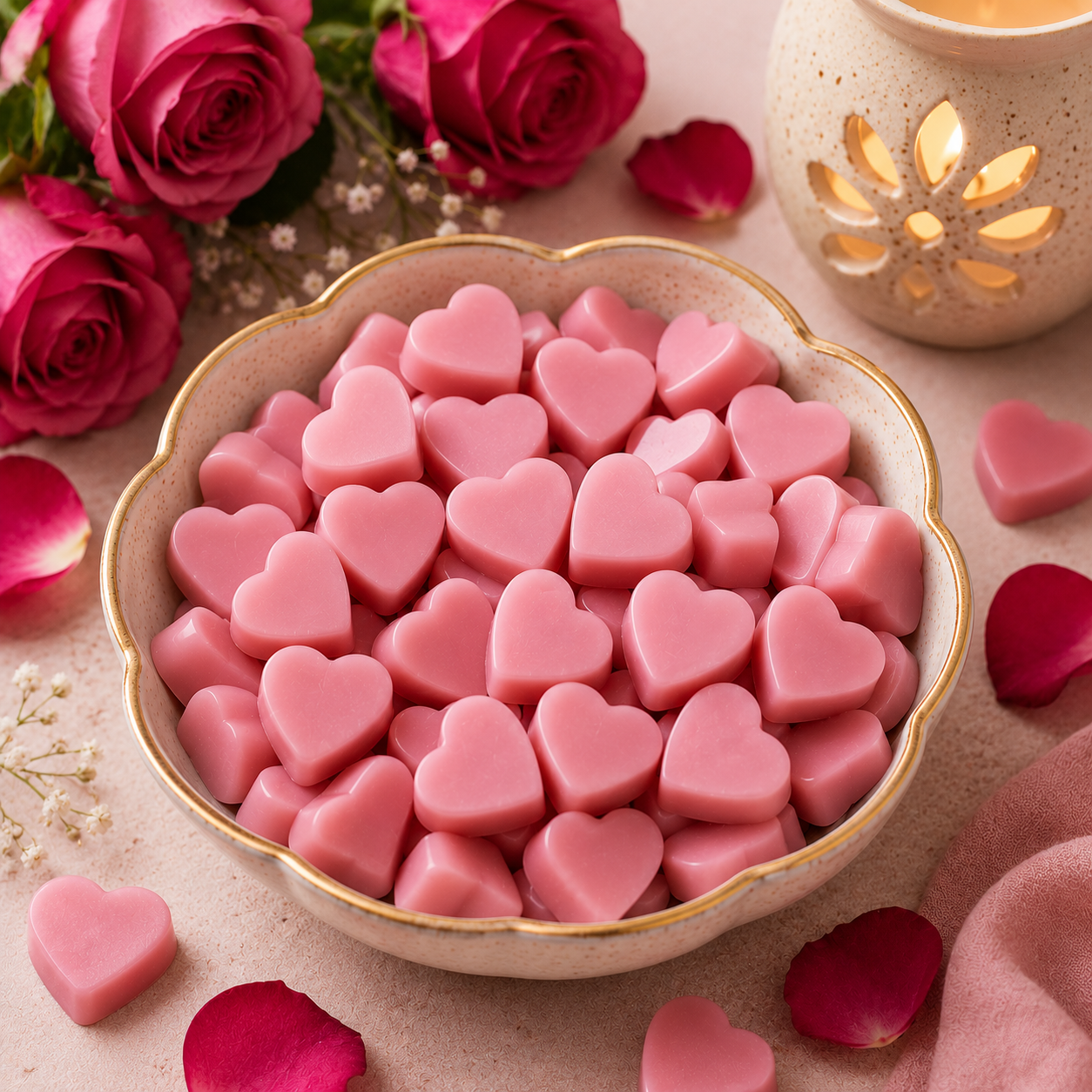 Lumora Heart Wax Melts – Pack of 50