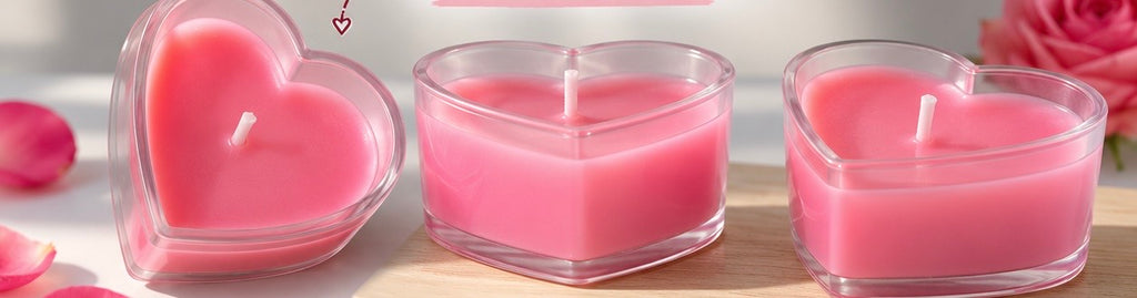 🌹 Lumora Rose Bliss Heart Tea Lights
