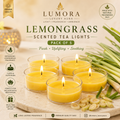 Lumora Lemongrass Scented Tea Lights (Pack of 5)
