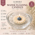 🌼 Pack of 6 Floating Daisy Candles