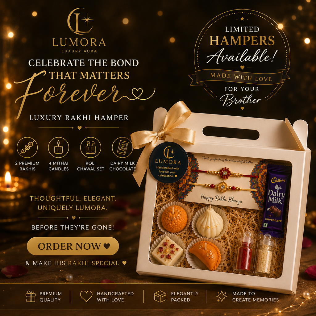Lumora Rakhi Royale Hamper | Luxury Handcrafted Raksha Bandhan Gift Box