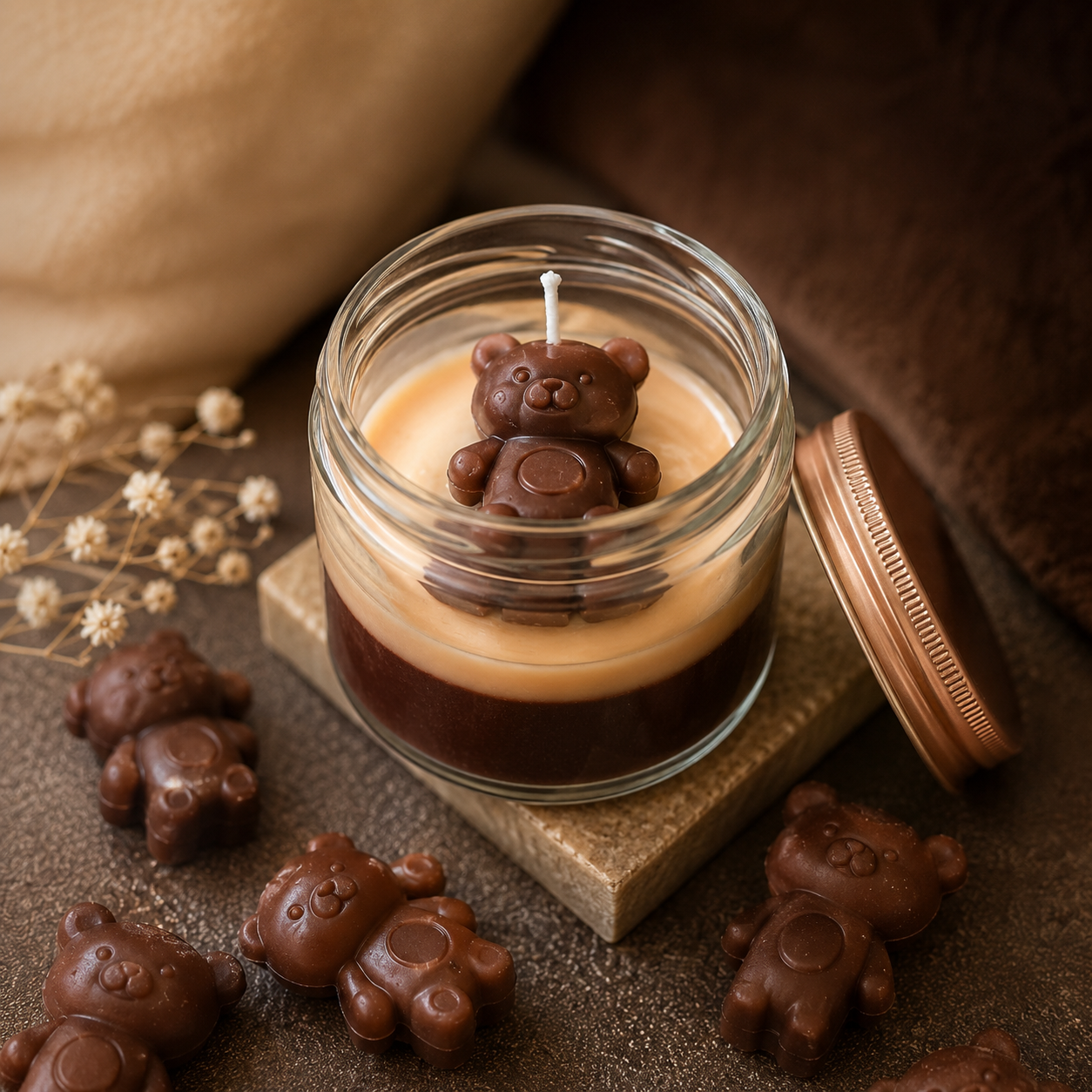 Lumora Teddy Jar Candle